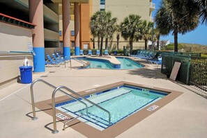 Pool - 3BR/3BA Oceanfront • Pool & Lazy River • Steps to Main Street (North Myrtle Beach)