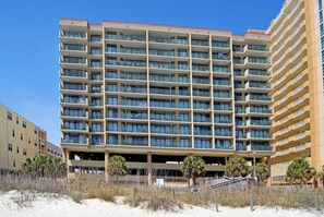 Exterior - 3BR/3BA Oceanfront • Pool & Lazy River • Steps to Main Street (North Myrtle Beach)