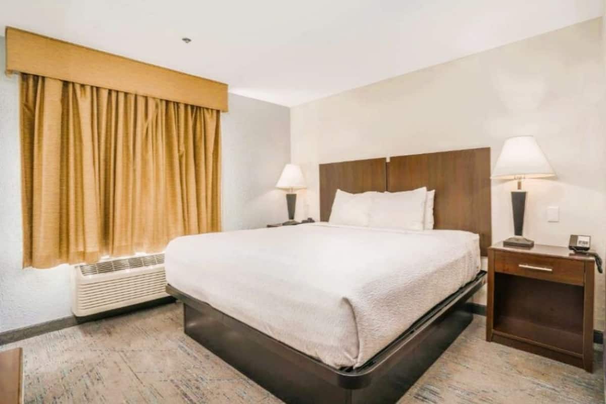 Skrivbord, mörkläggningsgardiner, strykjärn/strykbräda och gratis wi-fi