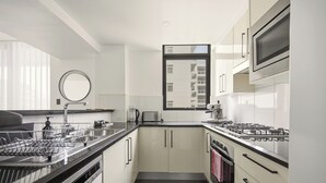 Coffee/tea maker, fridge, microwave, oven - KozyGuru | Waterloo | Designer Pad with City Views (Waterloo)