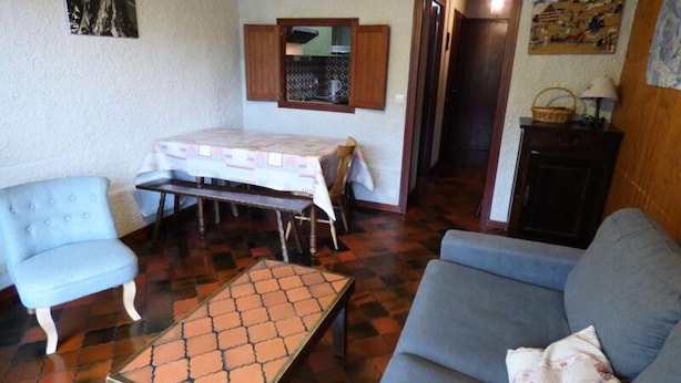 Living area - Perfect Location! Three-room Duplex Apartment - 55m2 - Sleeps 8 (Le Grand-Bornand)