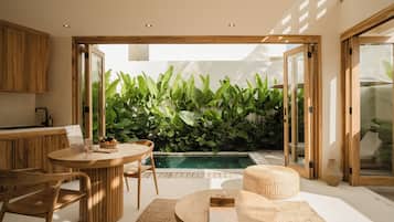 Signature Villa, 1 Bedroom | Private kitchen | Fridge, stovetop, dishwasher, toaster