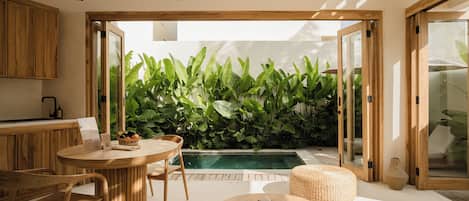 Signature Villa, 1 Bedroom | Private kitchen | Fridge, stovetop, dishwasher, toaster