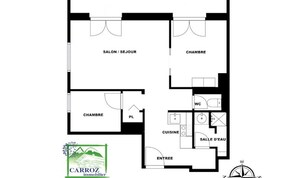 Floor plan - Apartment in Les Aravis Near Ski Slopes (Araches-la-Frasse)