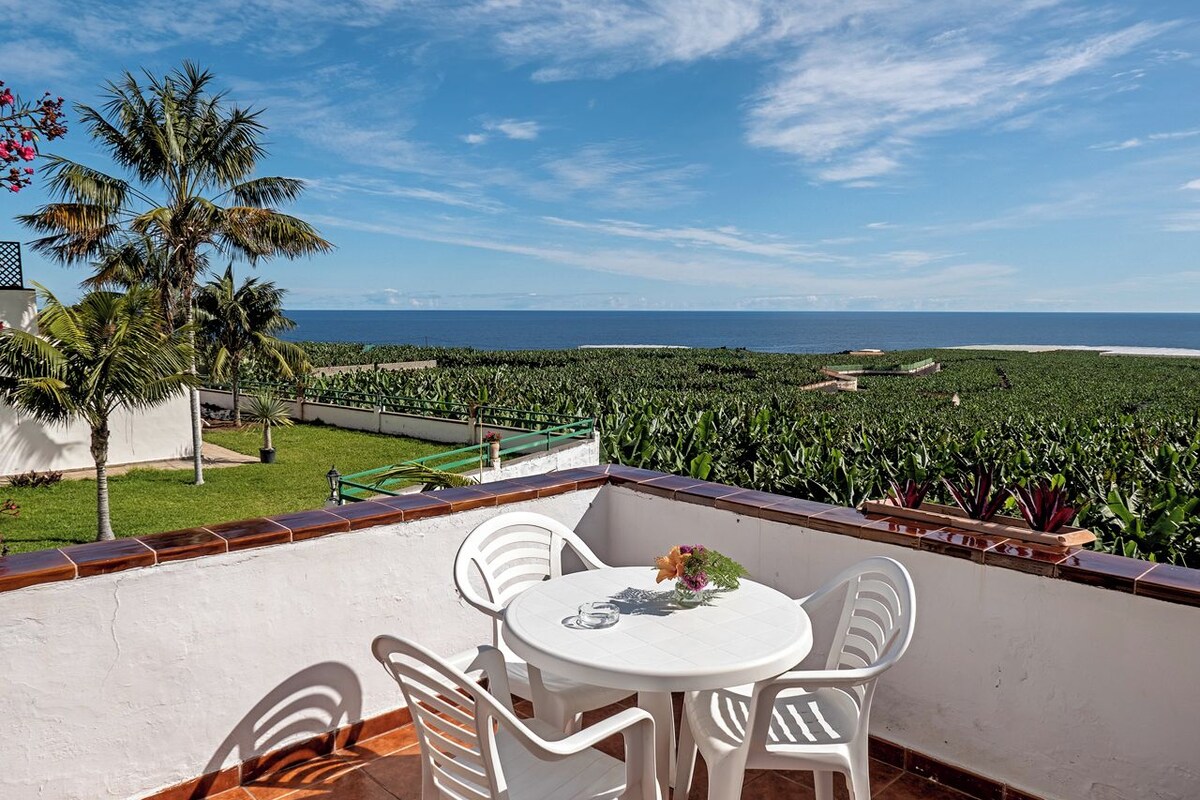 Apartment with terrace and ocean view inside of banana plantation (2 Adults)