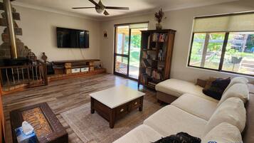 تلفزيون، مدفأة، كُتُب