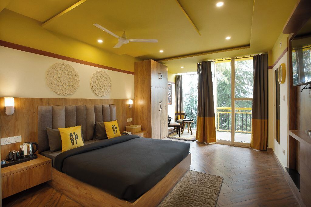 Deluxe Double Room with Balcony and Valley View | Free WiFi, bed sheets