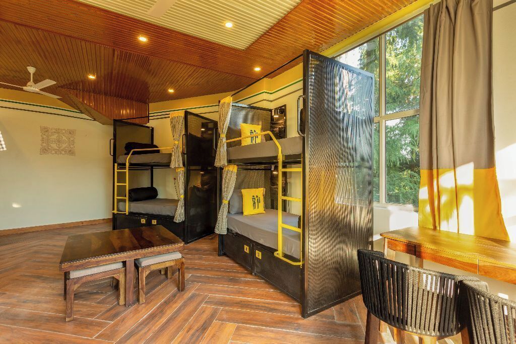 Bed in 8 Bed Mixed Dormitory with Balcony and Valley View | Free WiFi, bed sheets