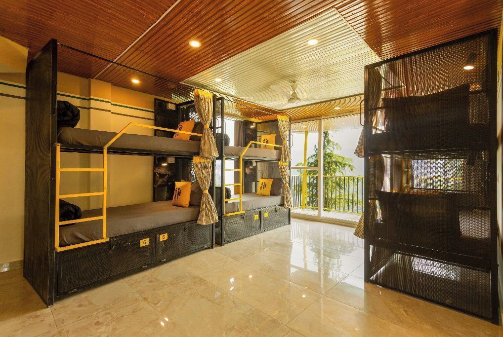 Bed in 8 Bed Mixed Dormitory with Balcony and Valley View | Free WiFi, bed sheets