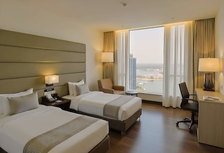 Deluxe Double or Twin Room, City View | Premium bedding, memory foam beds, desk, laptop workspace