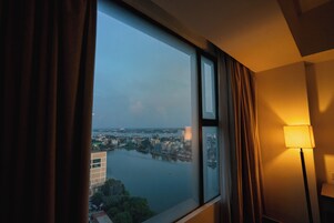 Premium Twin Room, River View | Premium bedding, down comforters, memory foam beds, desk