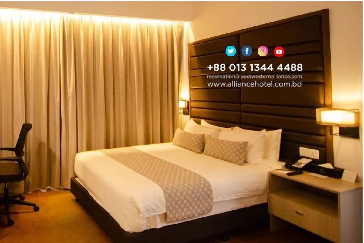 Premium bedding, down comforters, memory foam beds, minibar