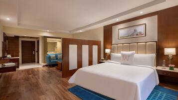 Ropa de cama de alta calidad y minibar