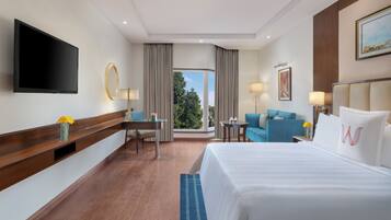 Deluxe Double Room, City View | In-room safe, desk, laptop workspace, blackout drapes