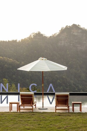 Área externa para banquete