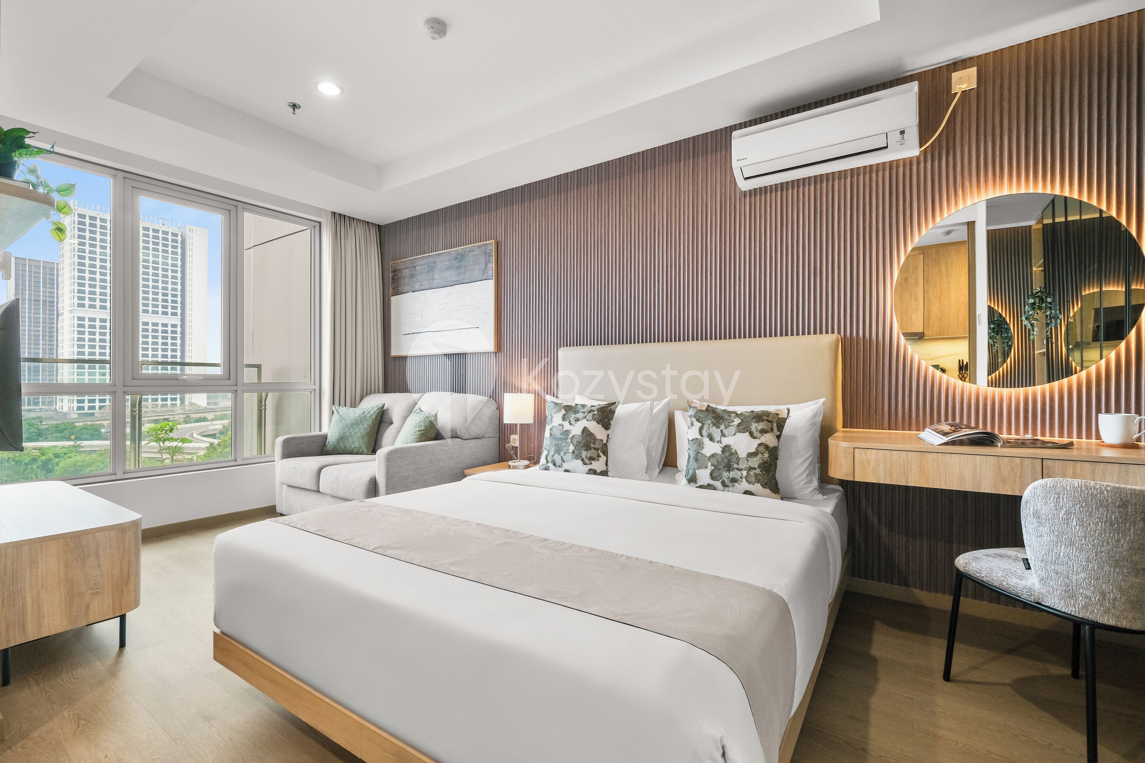 Lejlighed - 1 soveværelse - byudsigt | Udsigt fra værelset