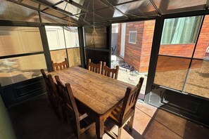 House, 3 Bedrooms, Balcony | Dining