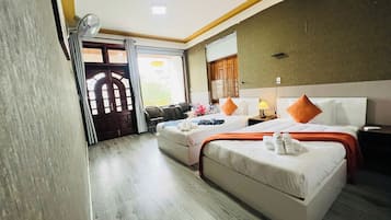 Deluxe Twin Room, Balcony | In-room safe, desk, laptop workspace, blackout curtains