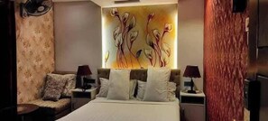 Deluxe-Doppelzimmer, Balkon, Stadtblick