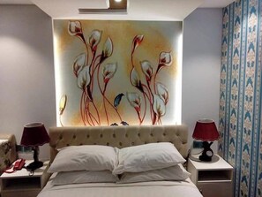 Deluxe-Doppelzimmer, Balkon, Stadtblick