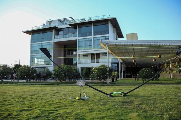 Front of property – evening/night
