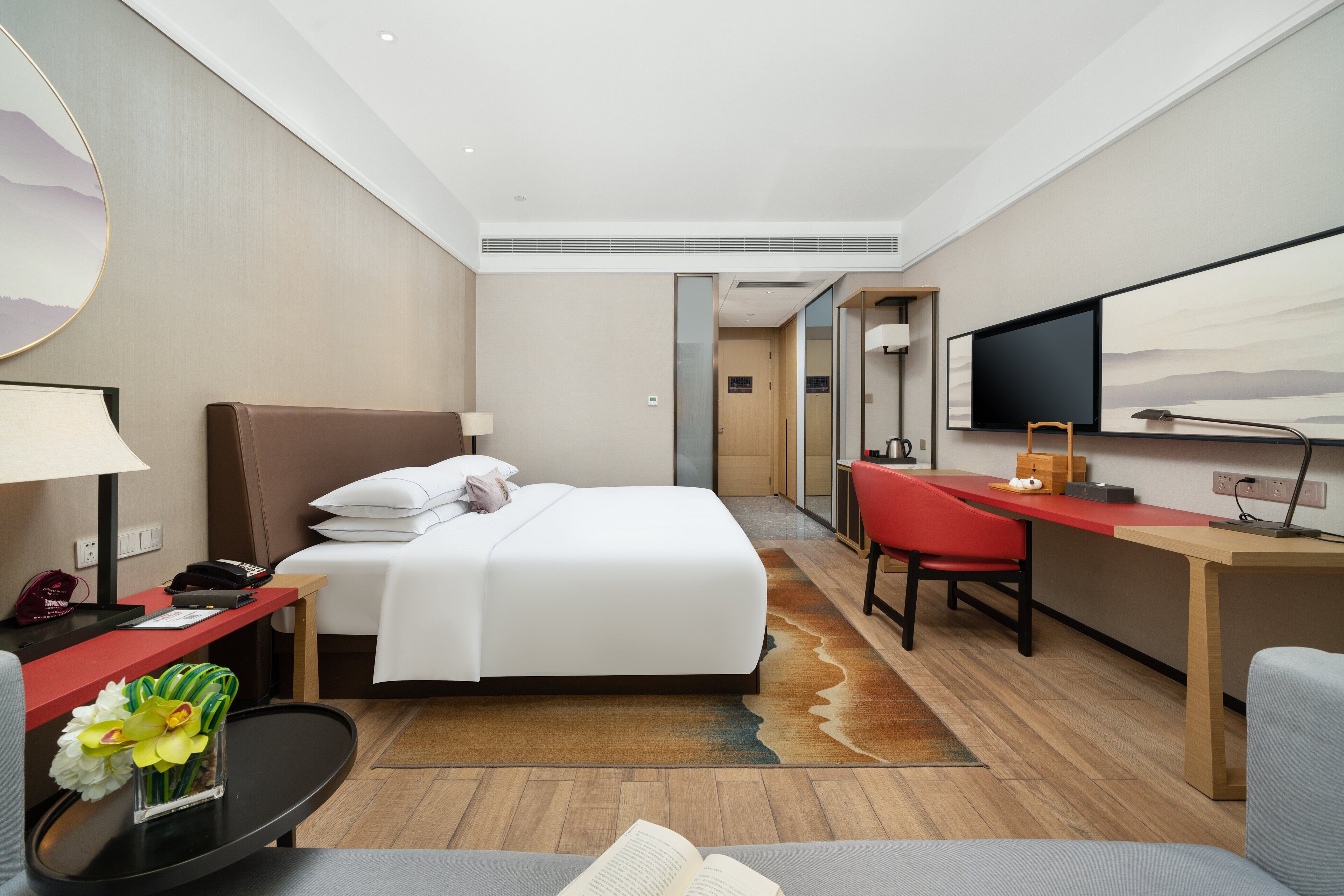 Panorama eenpersoonskamer | Luxe beddengoed, donzen dekbedden, bedden met traagschuimmatras