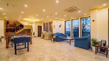 Sittområde i lobbyn