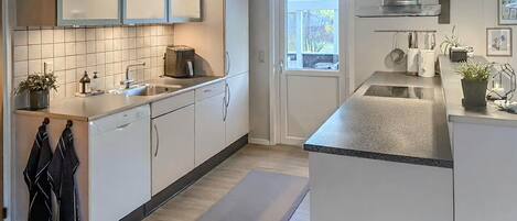 Kühlschrank, Ofen, Herdplatte, Geschirrspüler