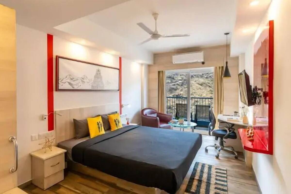 Eenvoudige tweepersoonskamer, uitzicht op vallei | Gratis wifi