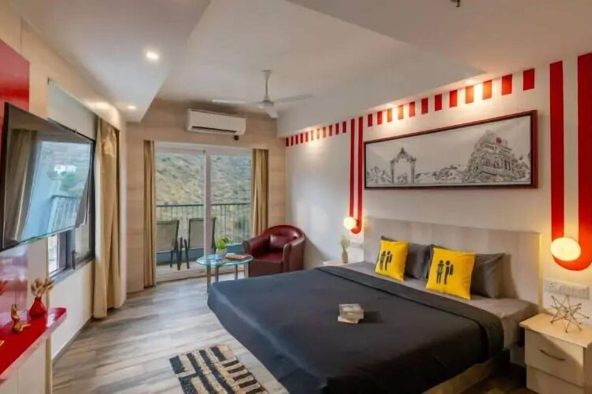 Luxe tweepersoonskamer, uitzicht op vallei | Gratis wifi