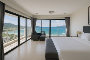 In-room safe, desk, laptop workspace, blackout drapes - Patong Beachfront Tower 3 BR Penthouse (Patong)