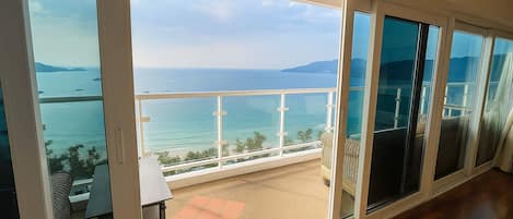 Panoramic Penthouse, 3 Bedrooms, Beach View, Beachfront | Terrace/patio