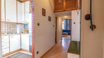 Basic-Apartment | Eigene Küche | Kühlschrank, Mikrowelle, Ofen, Herdplatte