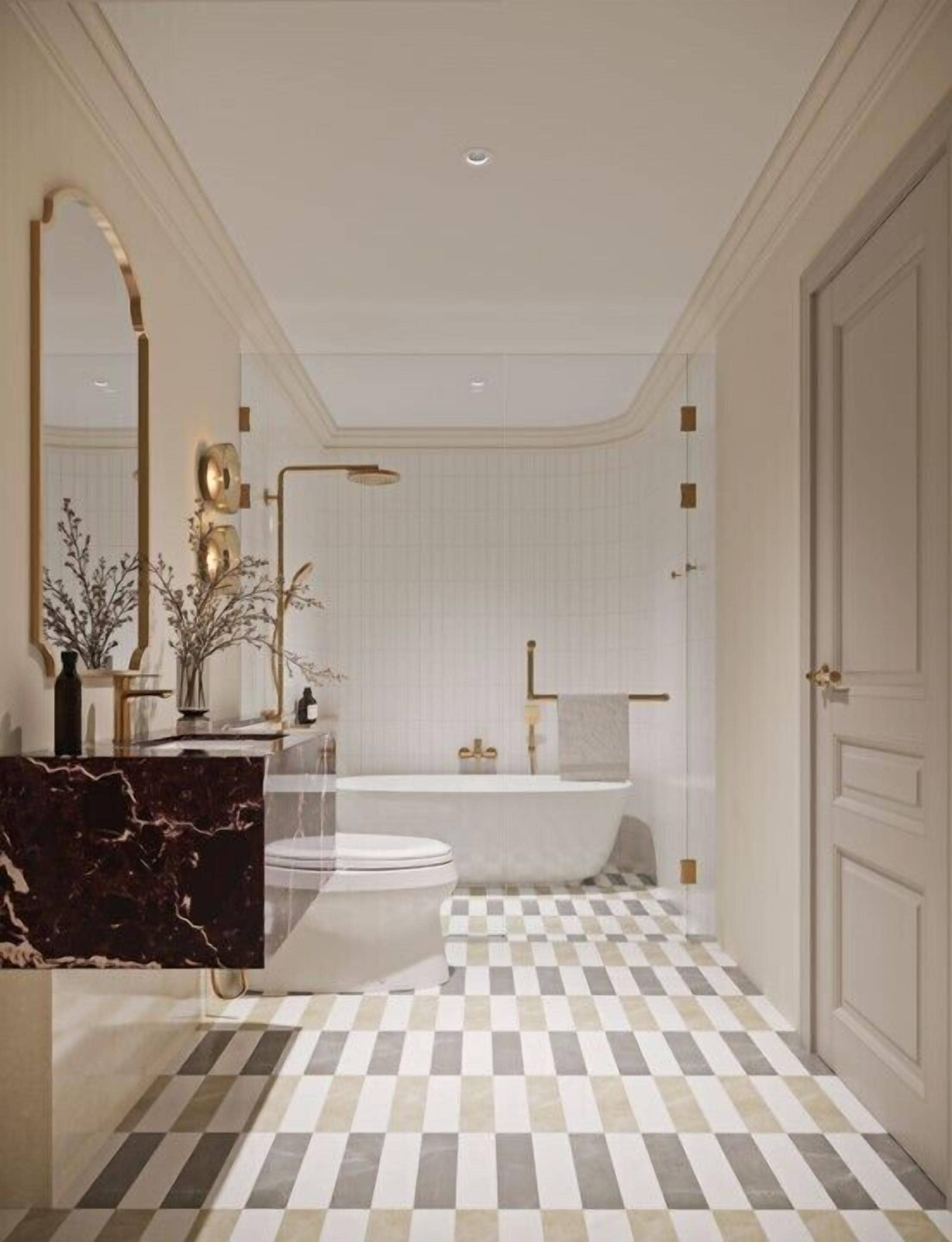 Chambre Deluxe, baignoire | Salle de bain | Articles de toilette gratuits, sèche-cheveux, chaussons