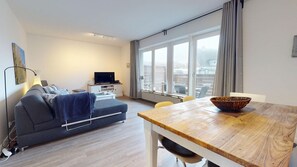 TV, DVD player, stereo - Hoernem Stuuv - 2-room first floor apartment in Hoernem Hüs, close to the beach with (Hörnum (Sylt))