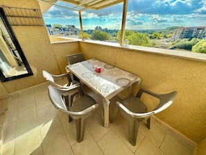 Economy Apartment, Balcony, Pool View | Balcony view - Menada Messembria Palace Apartments (Sunny Beach)