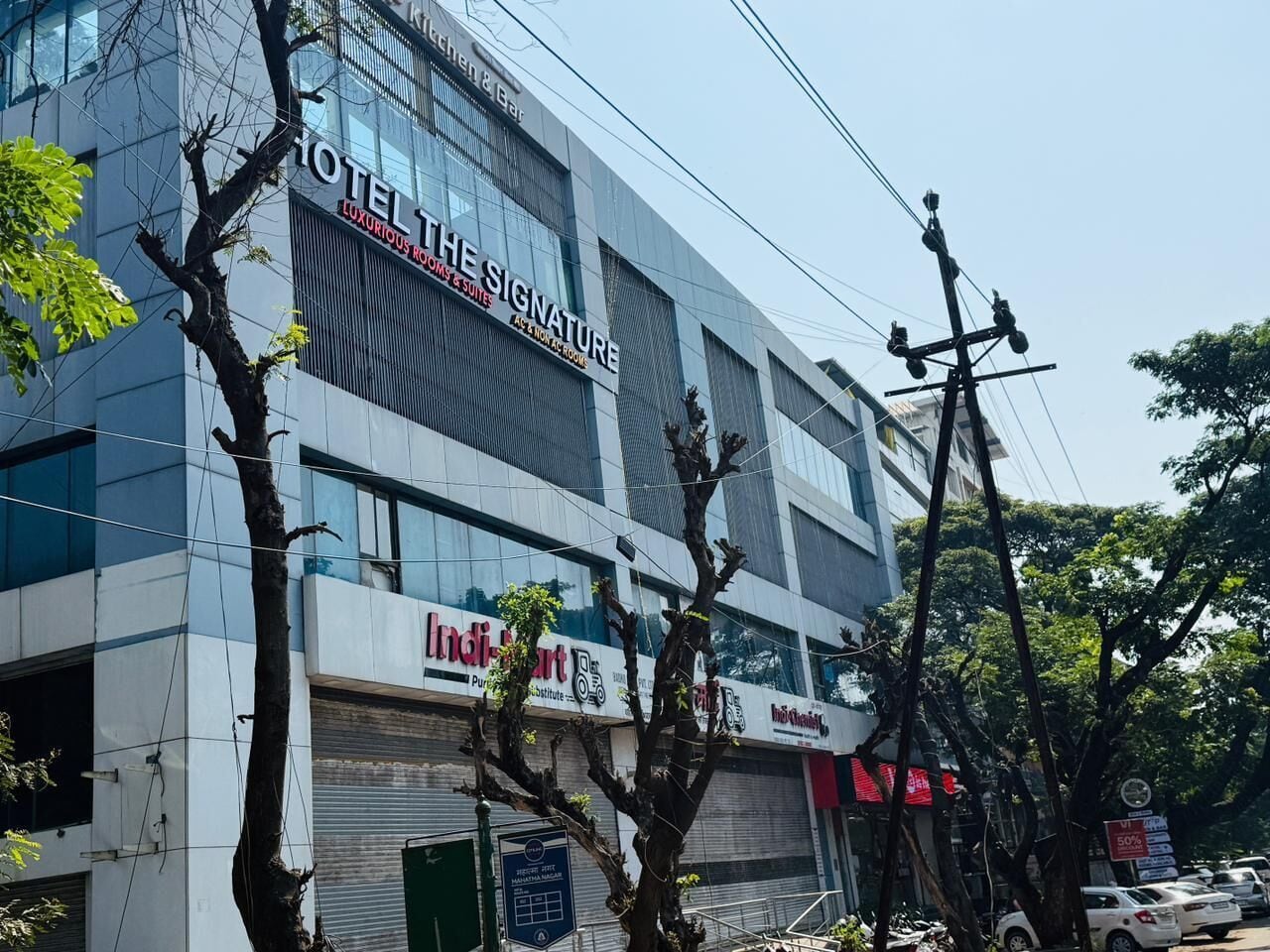 Majoituspaikan julkisivu