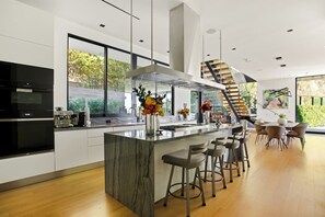 Luxury Villa, Multiple Beds, Pool Access, Mountain View (Belfast Estate) | Private kitchen - Belfast Estate - Mid-century Meets Modern - Luxe Poolside Villa (West Hollywood)