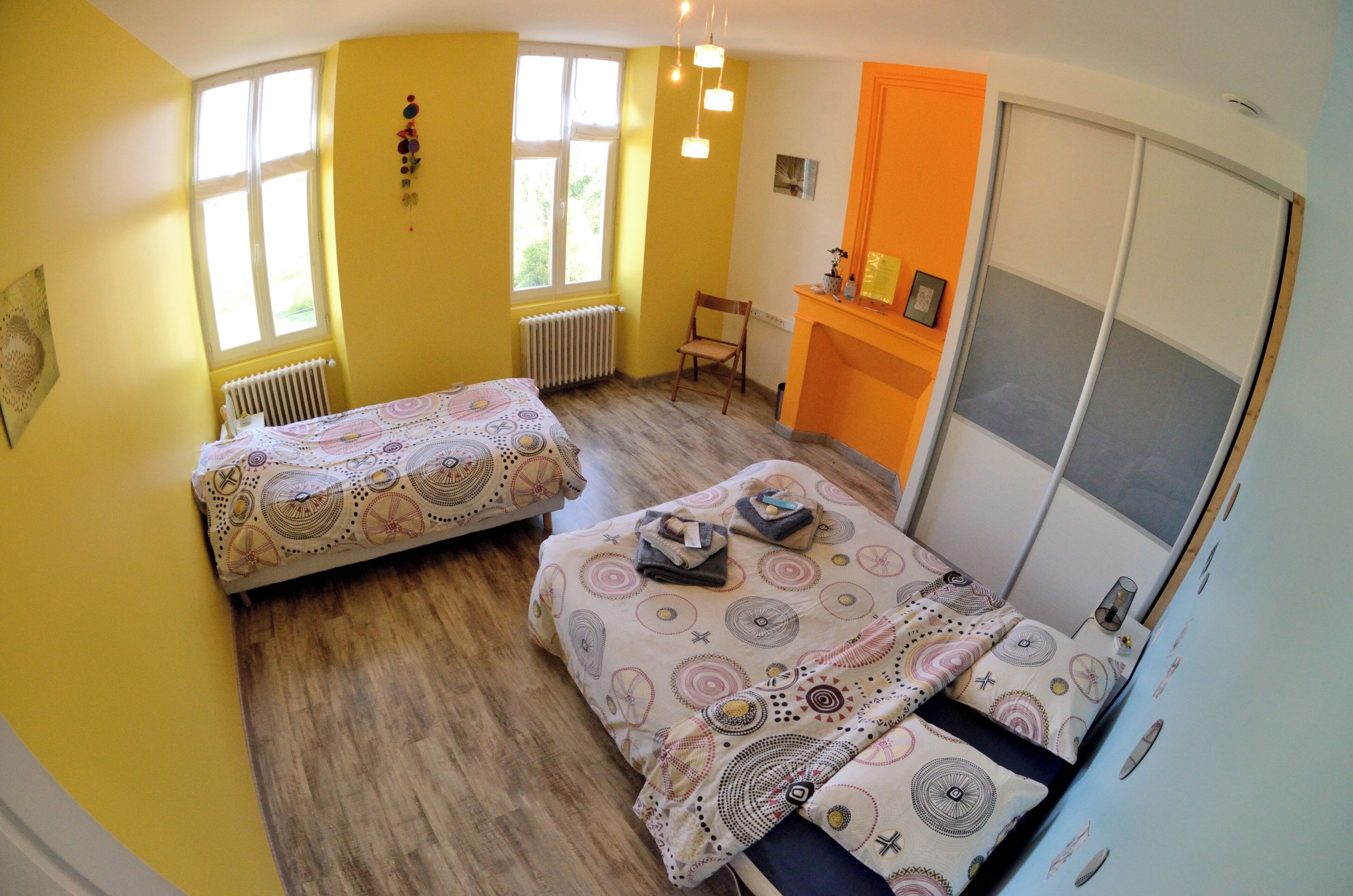 Familierom, hageutsikt | Strykejern/-brett og wi-fi (inkludert)