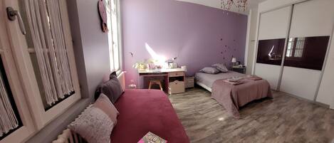 Family Suite, Multiple Beds, City View | Iron/ironing board, free WiFi