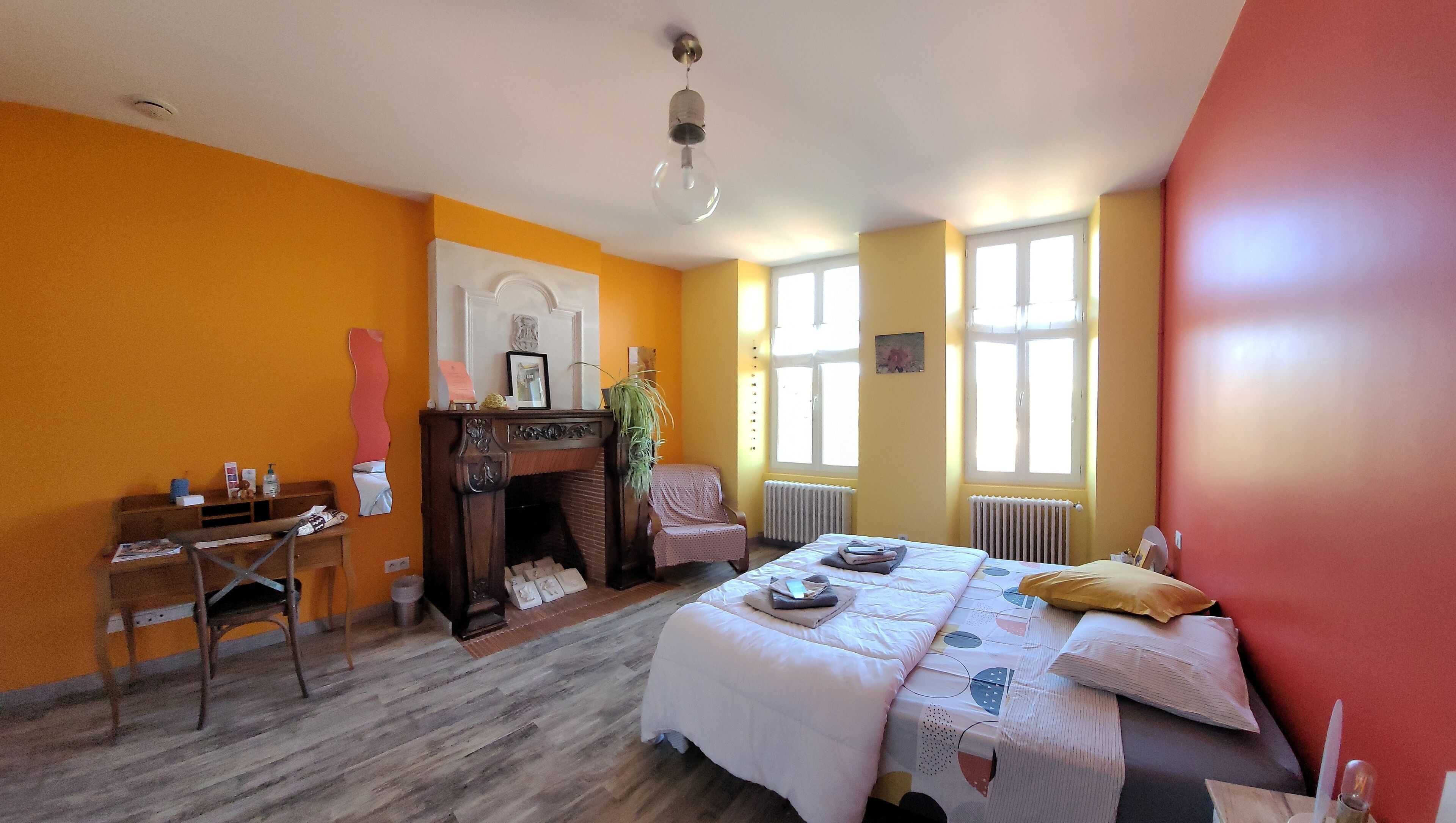 Dobbeltrom, hageutsikt | Strykejern/-brett og wi-fi (inkludert)