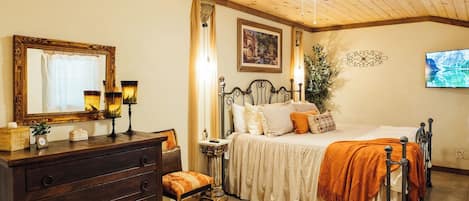 3 habitaciones, tabla de planchar con plancha y cuna de viaje