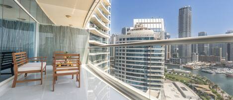 Luxury Apartment, Balcony, Marina View | Balcony