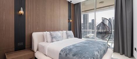 Luxury-Apartment, Balkon, Blick auf den Jachthafen | Kostenloses WLAN