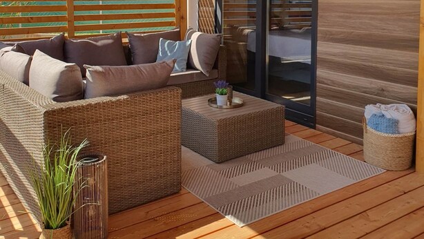 Mobile Home | Terrace/patio - Mobile Homes Karlo & Dino - Superior Two Bedroom Mobile Home (Medulin)