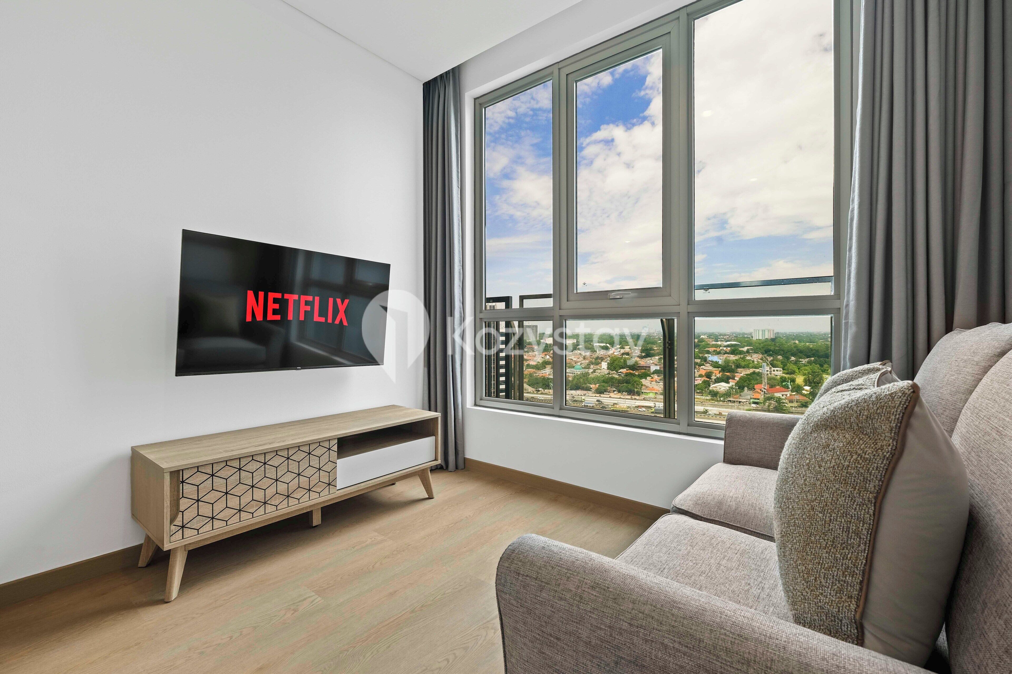 Appartement, 1 chambre, vue sur la ville | Aire de séjour | Téléviseur connecté, Netflix, services de diffusion en continu