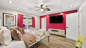 6 soverom, strykejern/-brett, wi-fi (inkludert) og sengetøy