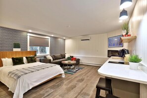 1 غرفة نوم ومكتب وواي فاي مجانًا وملاءات أسرّة