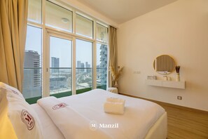 Blackout drapes, iron/ironing board, free WiFi - Manzil -1BR w Pool nr Dubai Sports City  (Dubai)