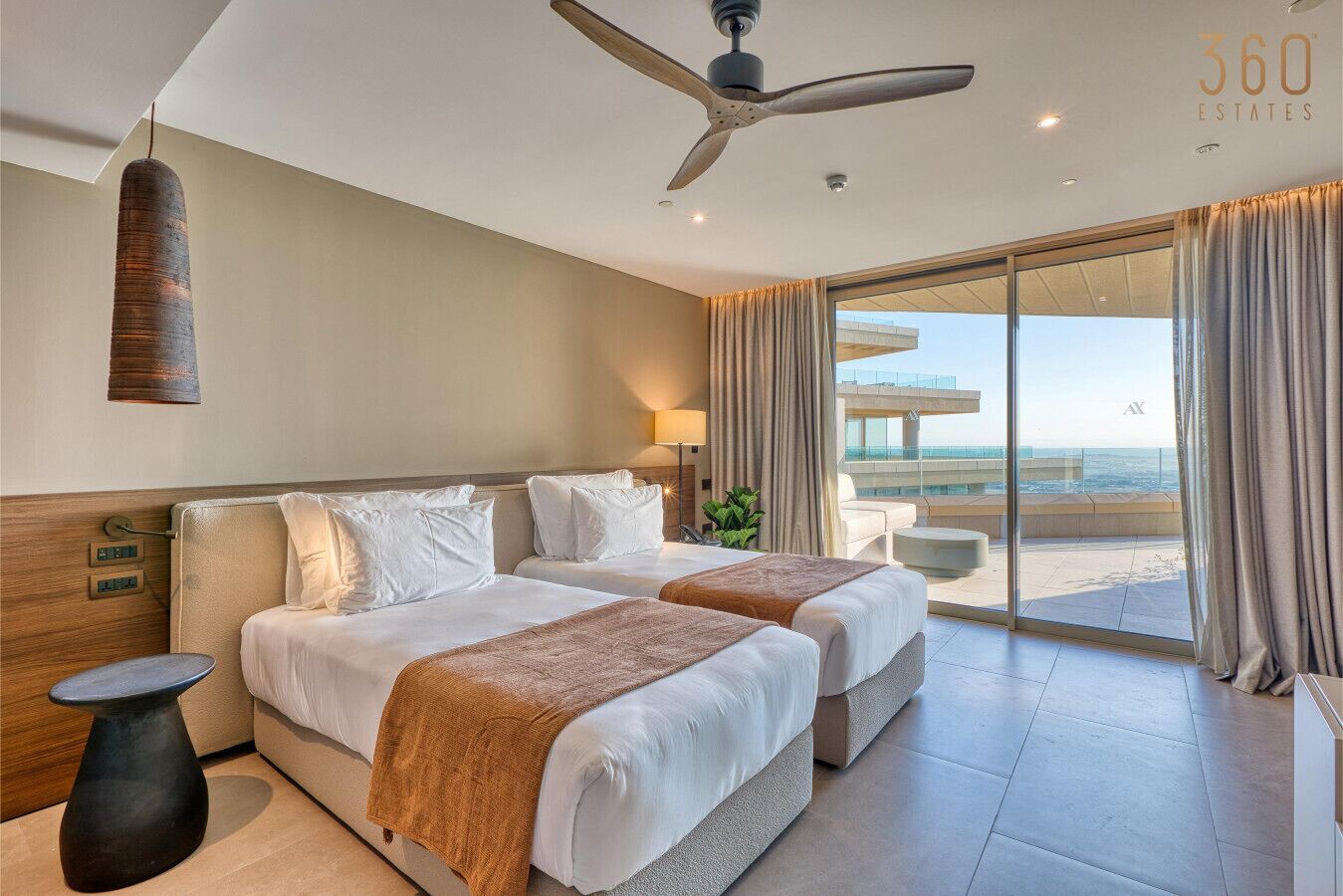 2 bedrooms, desk, iron/ironing board, travel cot